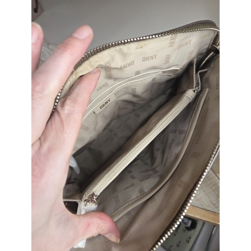 DKNY "Bryant" Dome Satchel In Monogram Brown New with Tag Bag Purse - Picture 5 of 5